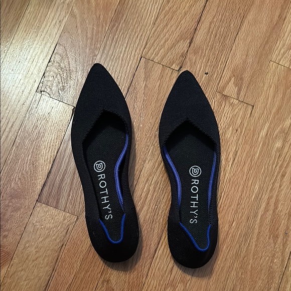Rothy's Black Flats 7 - Picture 1 of 4